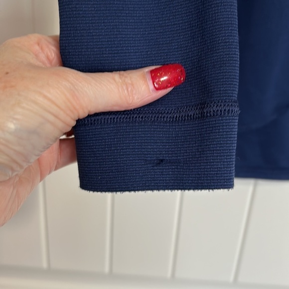 PATAGONIA Capilene Long Sleeve Base Layer Mens Navy Blue Shirt Sz M - Picture 4 of 10